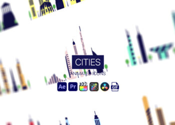 VideoHive Cities Animated Icons 44950925