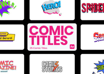 VideoHive Comic Titles for After Effects 45671880