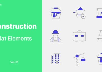 VideoHive Constructions Icons Vol. 01 45828825