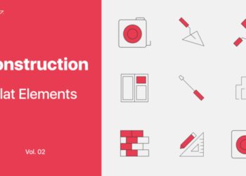 VideoHive Constructions Icons Vol. 02 45828847