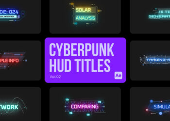 VideoHive Cyberpunk Titles 02 for After Effects 45038027