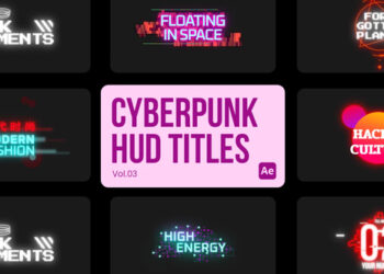 VideoHive Cyberpunk Titles 03 for After Effects 45038630