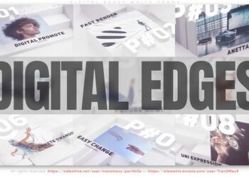 VideoHive Digital Edges White Promo 45157924