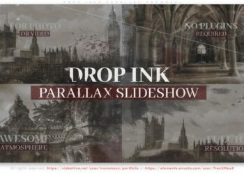 VideoHive Drop Inks Parallax Showreel 44934566