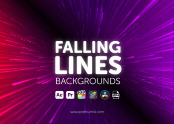 VideoHive Falling Lines Backgrounds 45103779