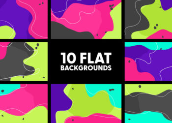 VideoHive Flat Backgrounds 44946628