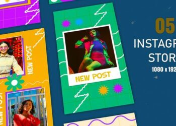 VideoHive Funky Style Instagram Story Frames After Effects Template 45086719