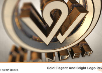 VideoHive Gold Elegant And Bright Logo Reveal 36339673