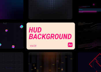 VideoHive HUD Backgrounds 01 for After Effects 44887412