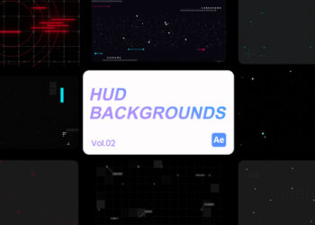 VideoHive HUD Backgrounds 02 for After Effects 45187594