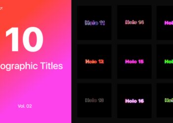 VideoHive Holographic Text Vol. 02 45193850