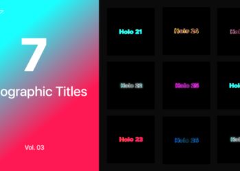 VideoHive Holographic Text Vol. 03 45193867