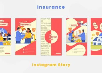VideoHive Insurance Illustration Instagram Story 44419936