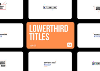 VideoHive Lowerthird Titles 07 for After Effects 44541546