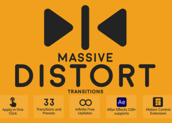 VideoHive Massive Distrot Transitions 44592391