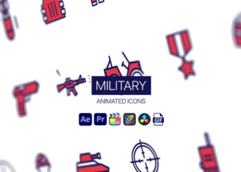 VideoHive Military Animated Icons 44951980