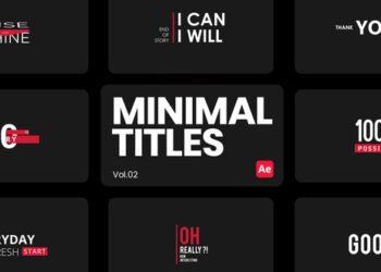 VideoHive Minimal Titles 02 for After Effects 44559060