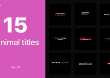 VideoHive Minimal Titles Vol. 08 45194087