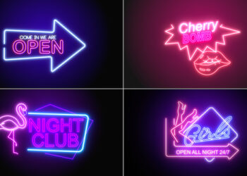 VideoHive Neon Signs V1 45555219