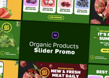 VideoHive Organic Products Slider Promo 45654676