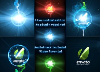 VideoHive Particles Energy Sphere Logo Reveal 4427433