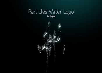 VideoHive Particles Water Logo - No Plugins 44762621