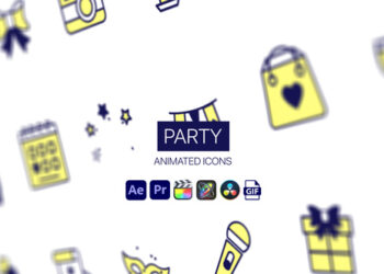 VideoHive Party Animated Icons 44952060