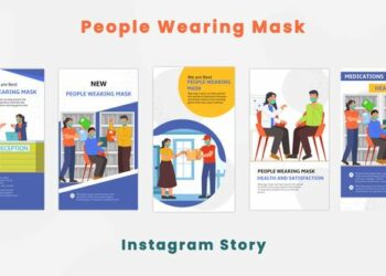 VideoHive People Wearing Mask Instagram Story 44420829