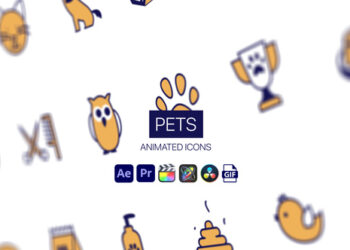 VideoHive Pets Animated Icons 44952066