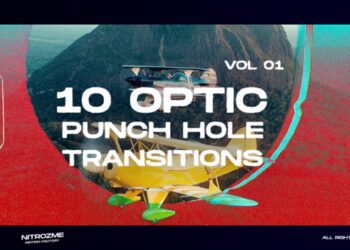 VideoHive Punch Hole Optic Transitions Vol. 01 44940772
