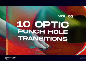 VideoHive Punch Hole Optic Transitions Vol. 03 44940783