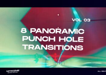 VideoHive Punch Hole Panoramic Transitions Vol. 03 44940804