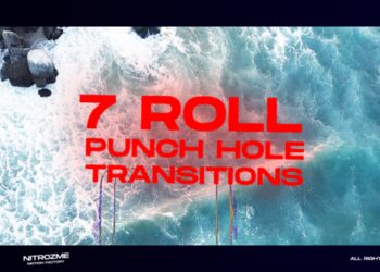 VideoHive Punch Hole Roll Transitions Vol. 04 44940723