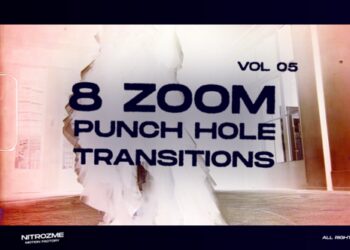VideoHive Punch Hole Zoom Transitions Vol. 05 44940751