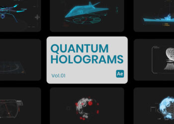VideoHive Quantum Holograms 01 for After Effects 45189921