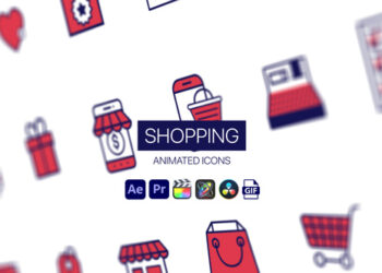 VideoHive Shopping Animated Icons 44952124
