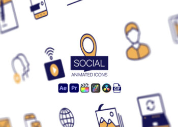 VideoHive Social Animated Icons 44952141