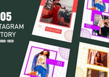 VideoHive Stylish Instagram Story Frames After Effects Template 45086732