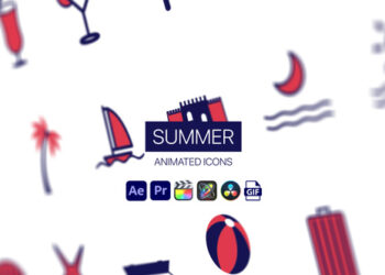 VideoHive Summer Animated Icons 44952192