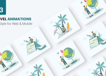VideoHive Travel Tour Animations - Flat Concept 45707258
