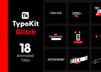 VideoHive Typo Kit Glitch Titles for After Effects 44522254