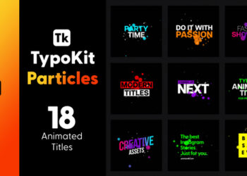 VideoHive Typo Kit Particles Titles for After Effects 44565286