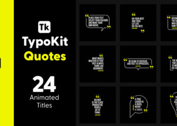 VideoHive Typo Kit Quotes Titles for After Effects 44526134
