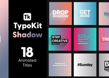VideoHive Typo Kit Shadow Titles for After Effects 44564873