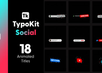 VideoHive Typo Kit Social Titles for After Effects 44546045