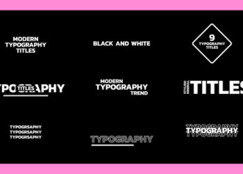 VideoHive Typography Titles Text 45714421