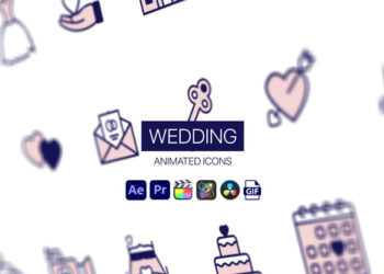 VideoHive Wedding Animated Icons 44952266