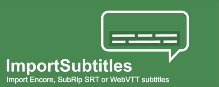 Aescripts pt_ImportSubtitles v1.71 (WIN+MAC)