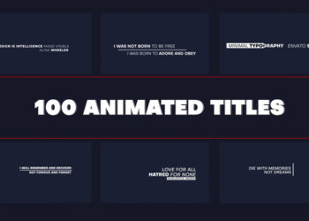 VideoHive 100 Animated Titles 46021926
