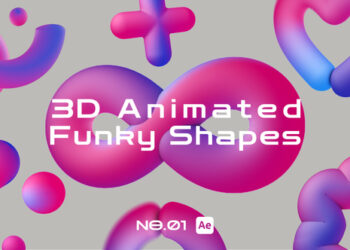 VideoHive 3D Animated Funky Shapes 45434137